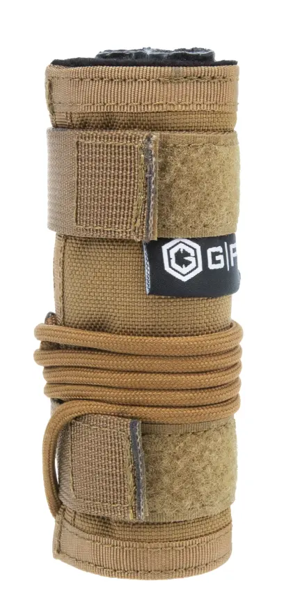 Návlek na tlumič GPS Tactical Suppressor Cover redukuje optický klam způsobený teplem vyzařujícím z tlumiče pušky během střelby.